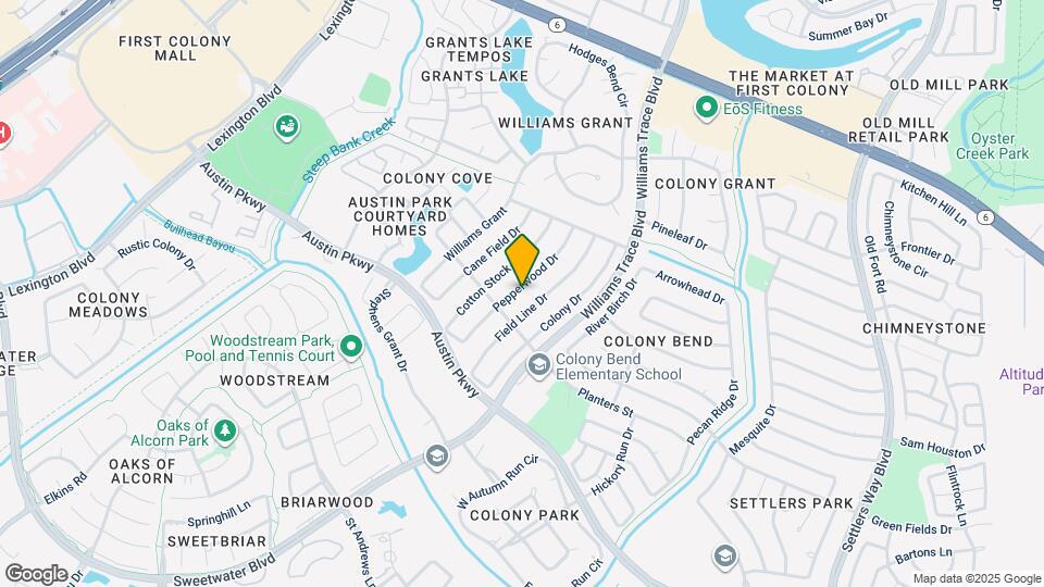 2835 Pepperwood Dr Map and Location Details