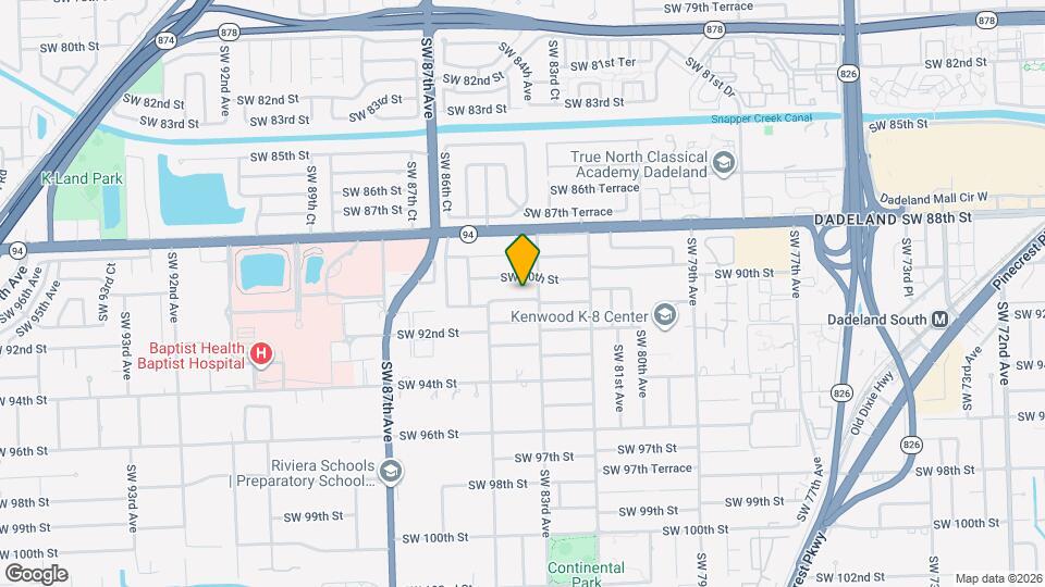 8325 SW 91st St, Unit 1 Map and Location Details