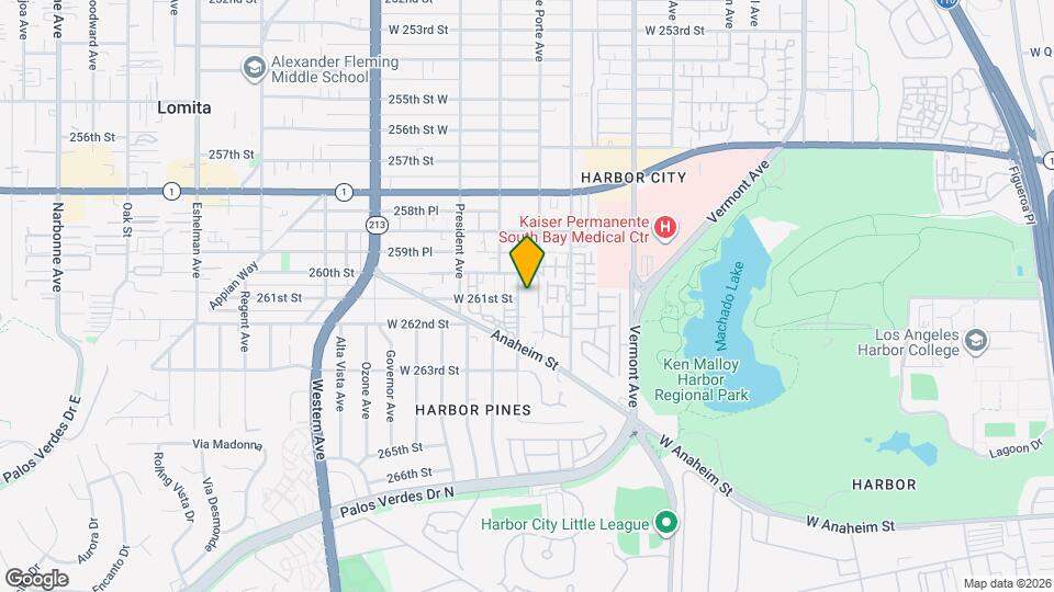 26020 Belle Porte Ave Mapa y Detalles de la Ubicación