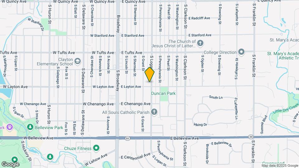 4785 S Logan St Mapa y Detalles de la Ubicación