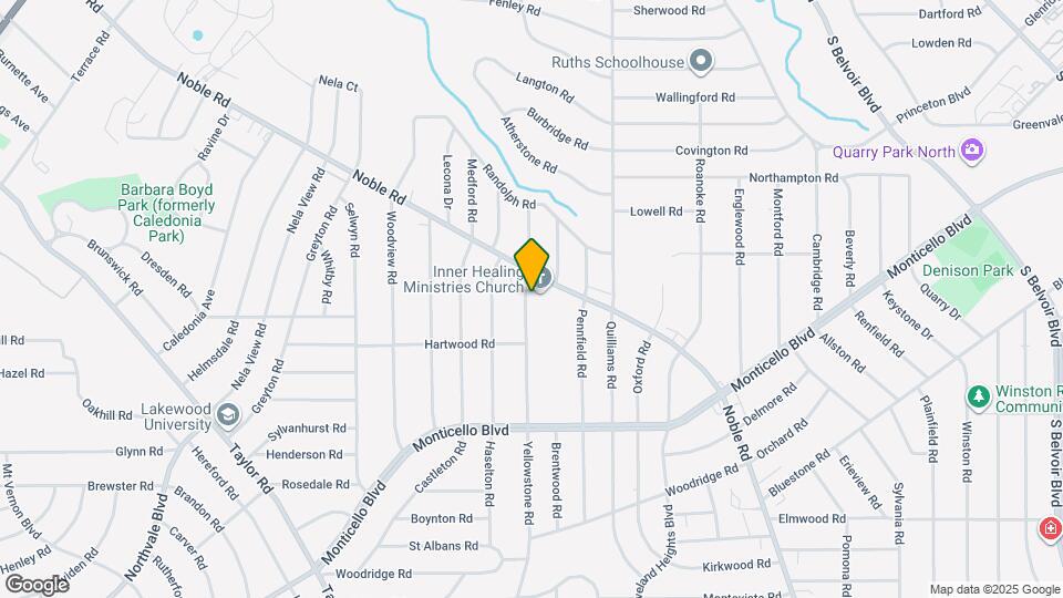 977 Yellowstone Rd Map and Location Details