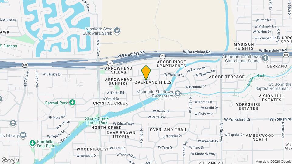 19837 N 47th Ln Map and Location Details