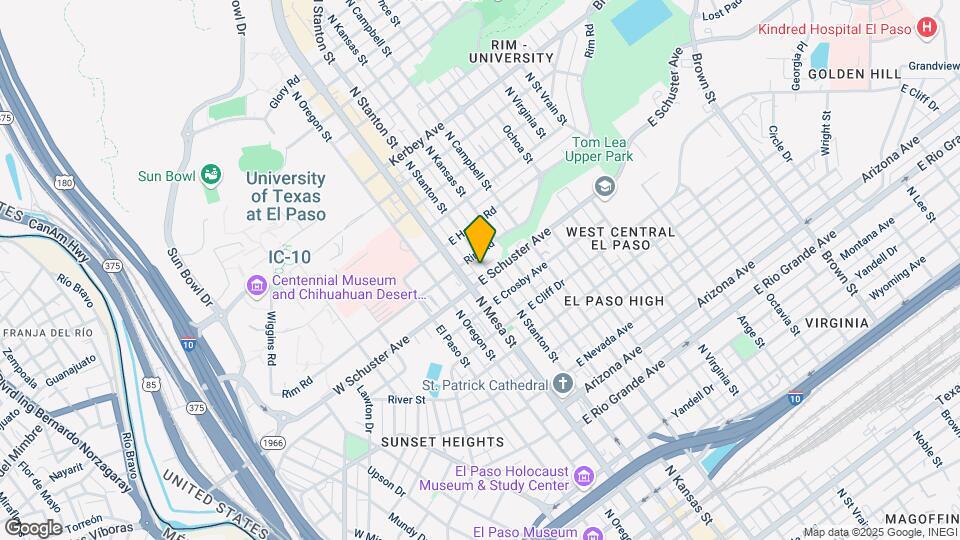 1707 N Stanton St Mapa y Detalles de la Ubicación