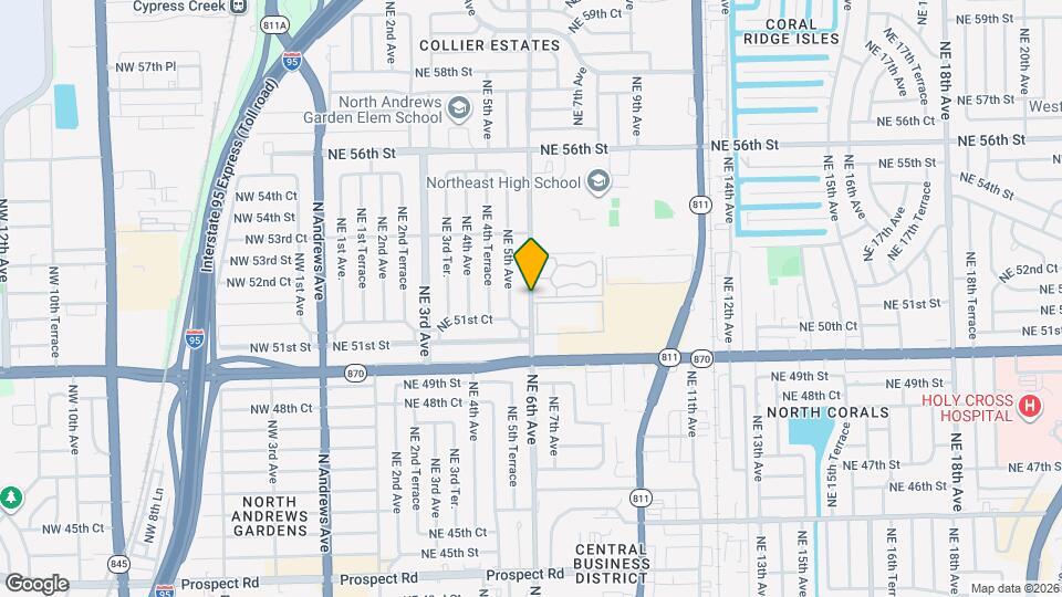 5200 NE 6th Ave Map and Location Details