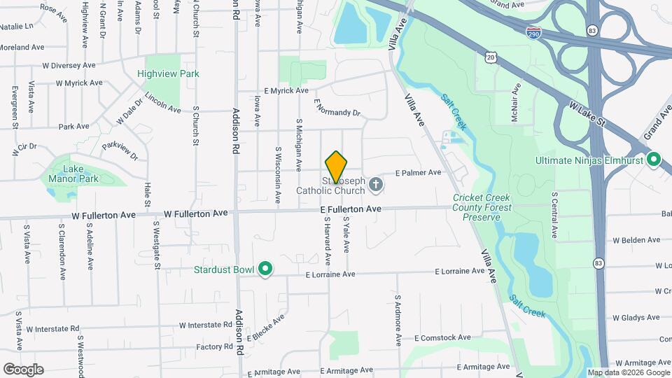 320 S Yale Ave Map and Location Details