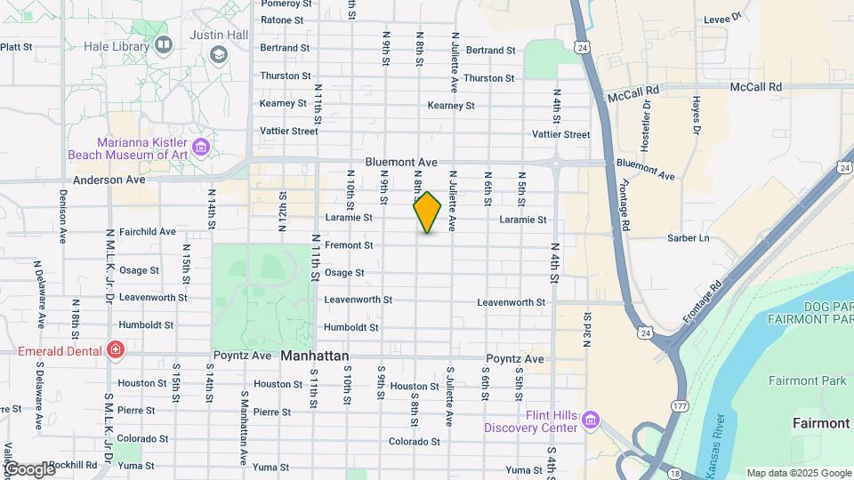 724 Fremont St Map and Location Details