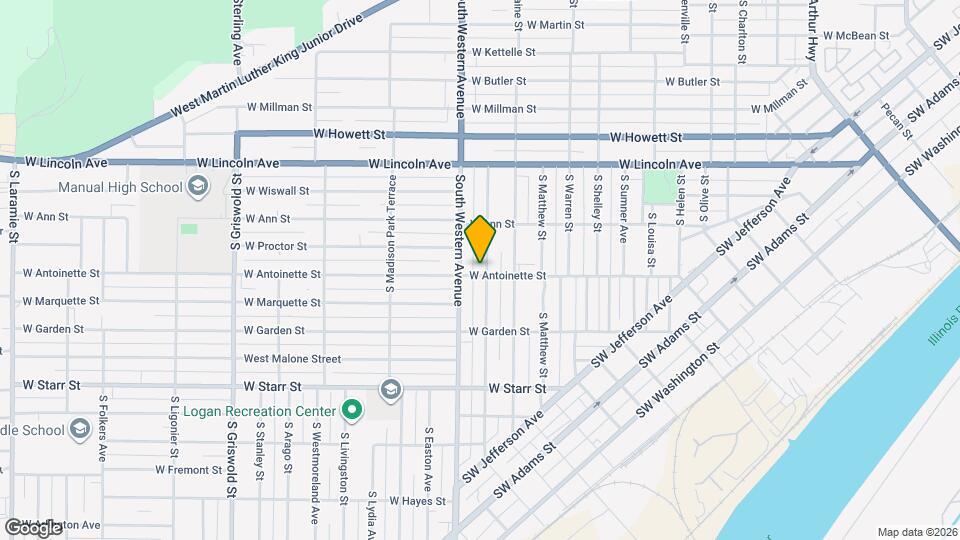 933 S Greenlawn Ave Map and Location Details