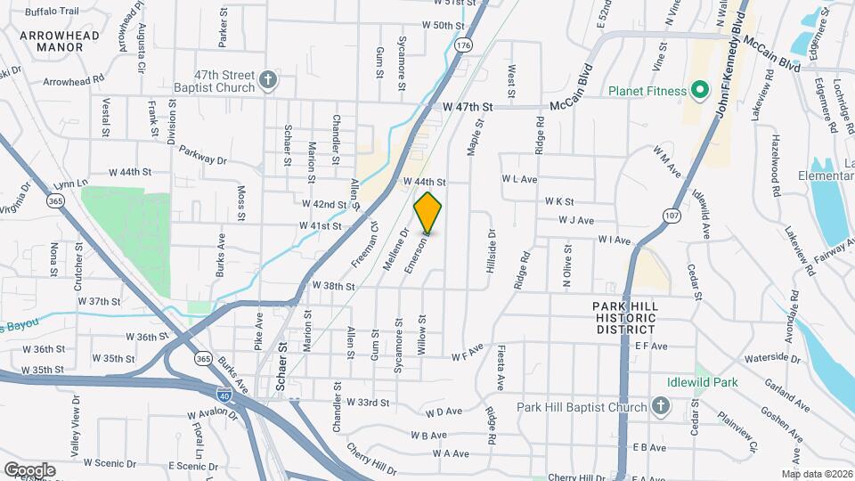4000 Emerson Dr Map and Location Details