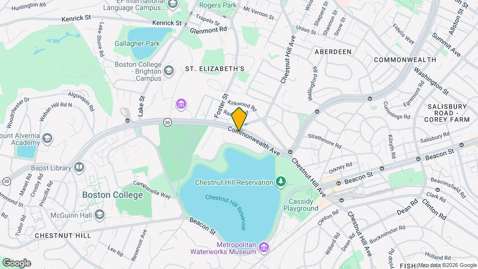 1986 Commonwealth Ave Mapa y Detalles de la Ubicación
