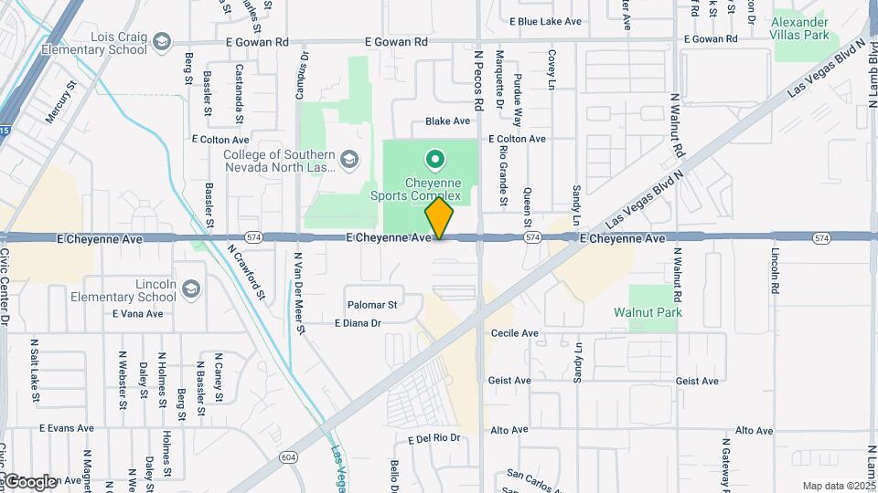 3429 E Cheyenne Ave Map and Location Details