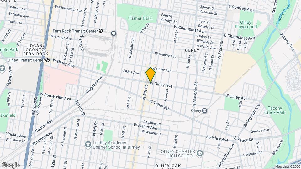430 W Olney Ave, Unit 430 W. Olney Avenue Map and Location Details