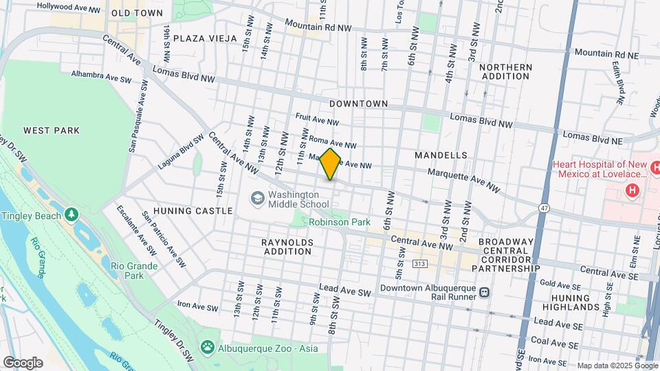 902 Tijeras Ave NW Mapa y Detalles de la Ubicación