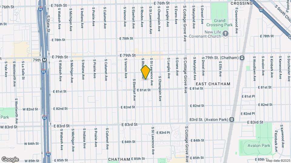 8031 S Rhodes Ave Mapa y Detalles de la Ubicación