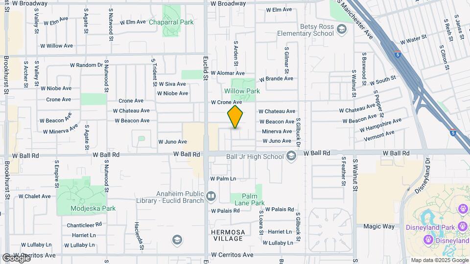 915 S Arden Pl Map and Location Details