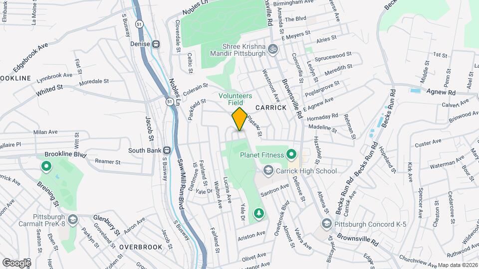 245 Parkfield St Map and Location Details