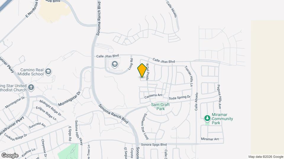 4328 Calle Amarilla Arc Map and Location Details