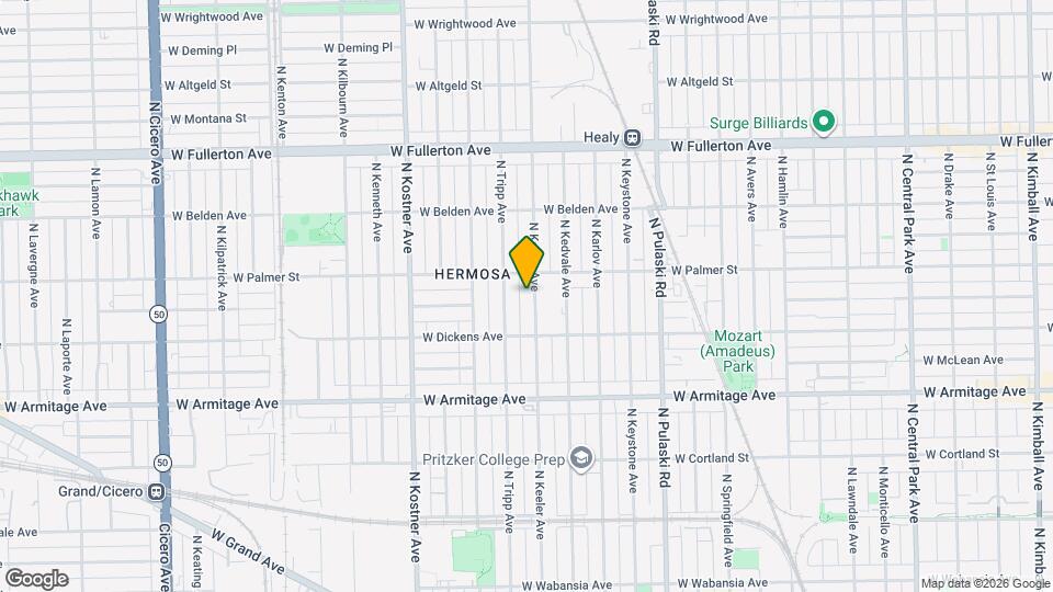 2138 N Keeler Ave, Unit 1 Map and Location Details