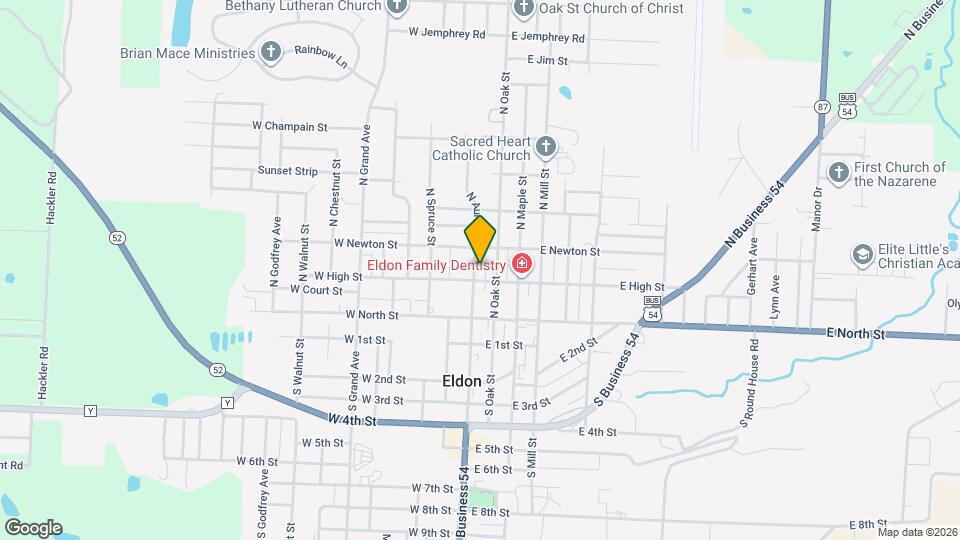 101 E High St Map and Location Details