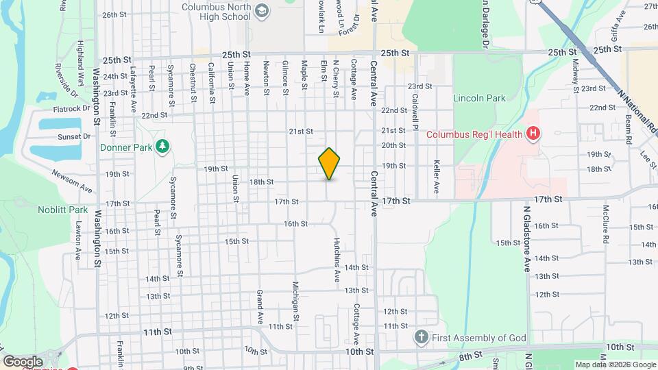 1721 Elm St, Unit 1721 Map and Location Details