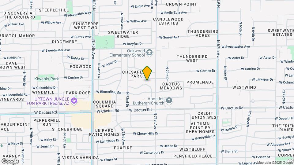 7126 W Columbine Dr Map and Location Details