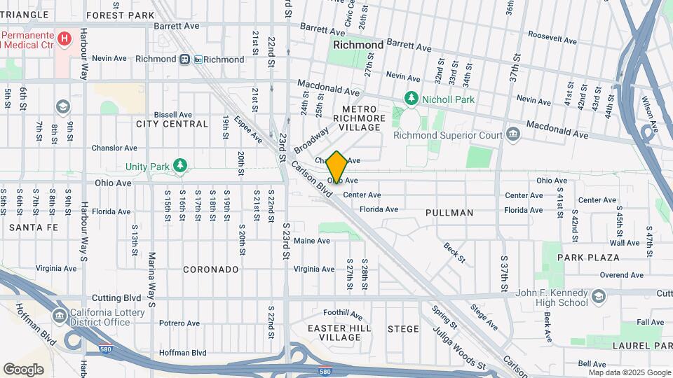 2601 Center Ave Map and Location Details