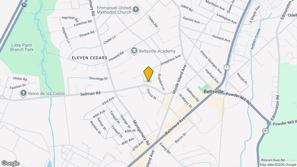 4402 Sellman Rd Map and Location Details