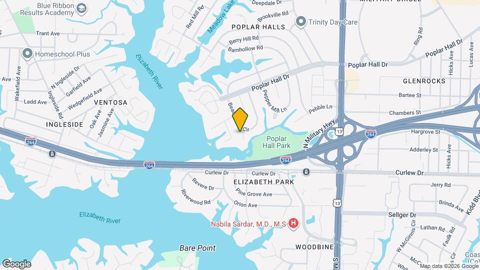 313 Beacon Hill Ct Map and Location Details