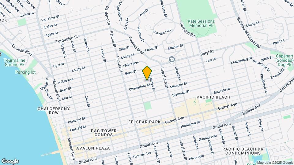 1450 Chalcedony St Mapa y Detalles de la Ubicación