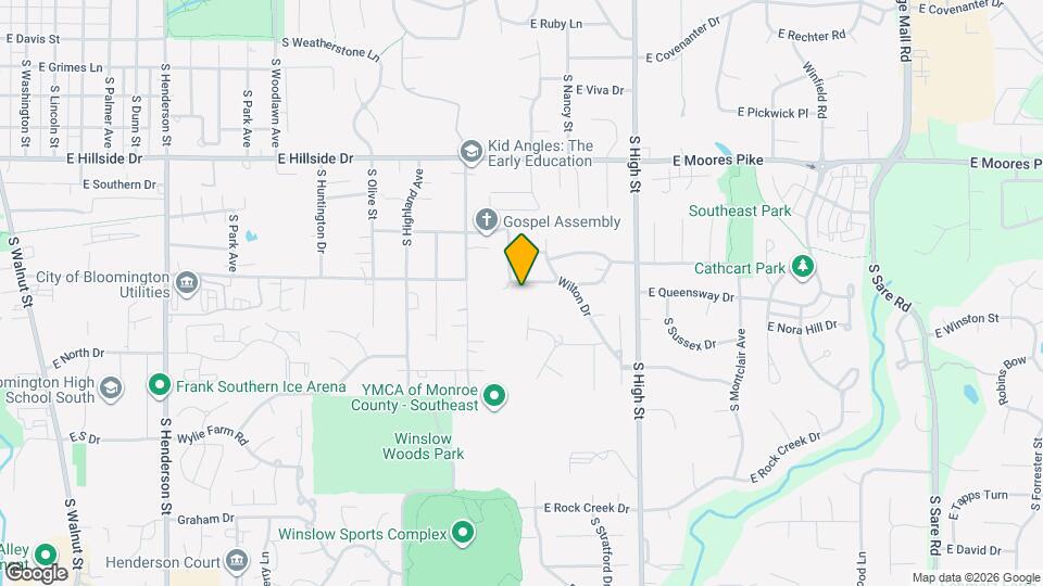 1708 E Windsor Dr Map and Location Details