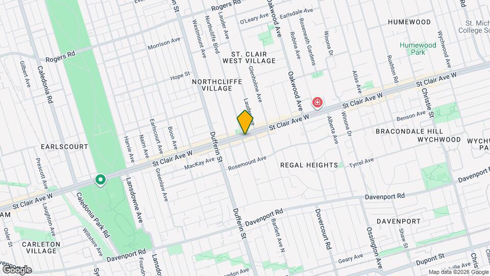 1109 St Clair Ave W Map and Location Details