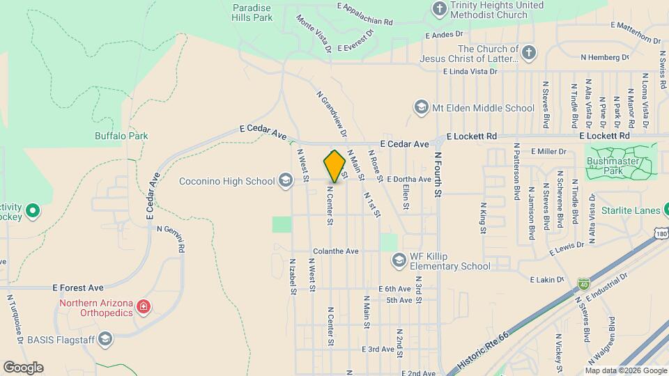 2814 N Center St Map and Location Details