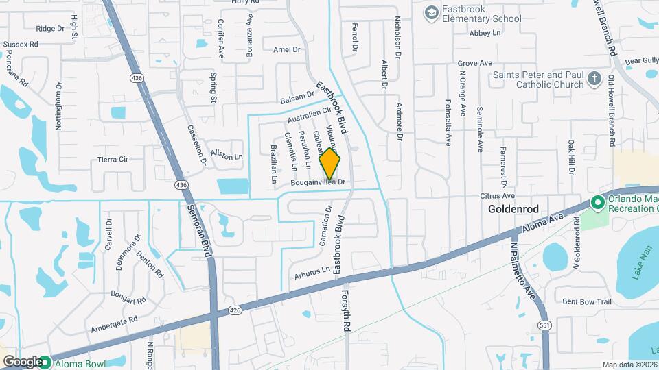 3514 Bougainvillea Dr Map and Location Details