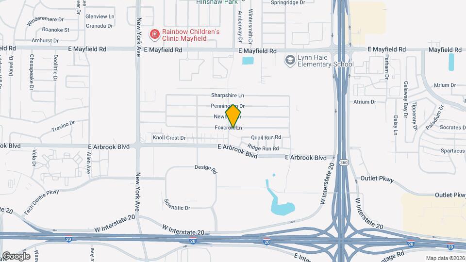 2204 Foxcroft Ln Mapa y Detalles de la Ubicación