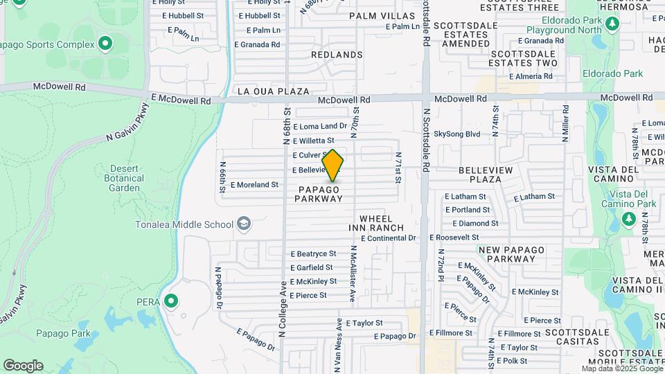 6919 E Moreland St Map and Location Details