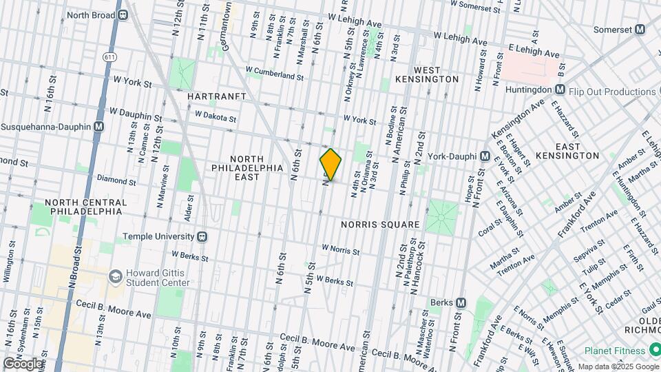 438 W Susquehanna Ave, Unit 2 Map and Location Details