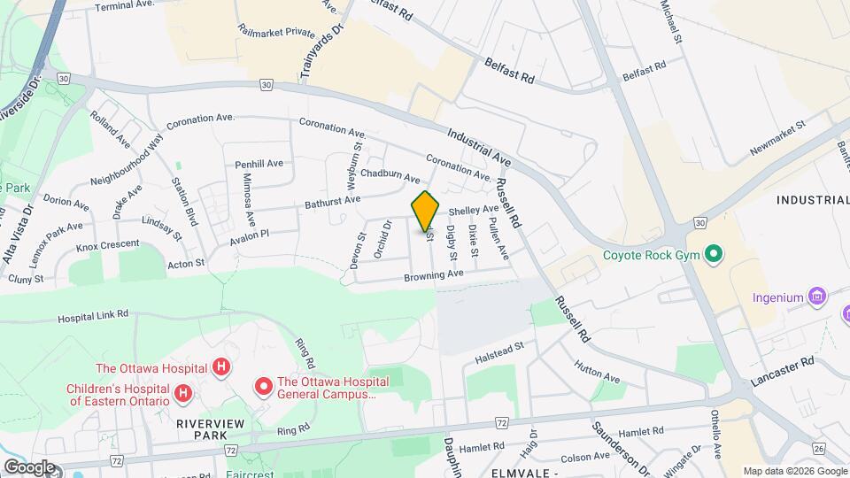 1598 Botsford St Map and Location Details