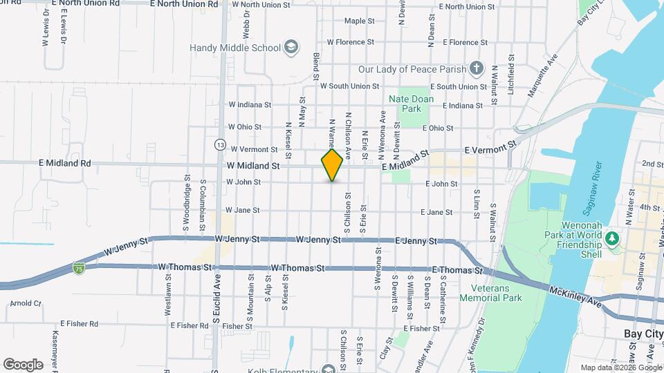 201.5 S Warner St Map and Location Details