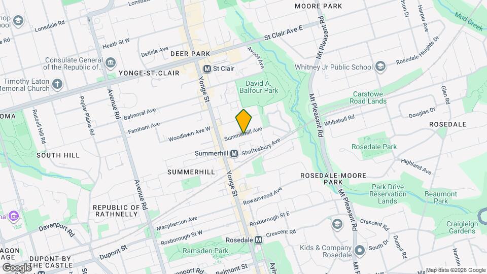 43 Summerhill Ave Map and Location Details