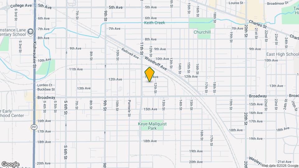1624 13th Ave Mapa y Detalles de la Ubicación