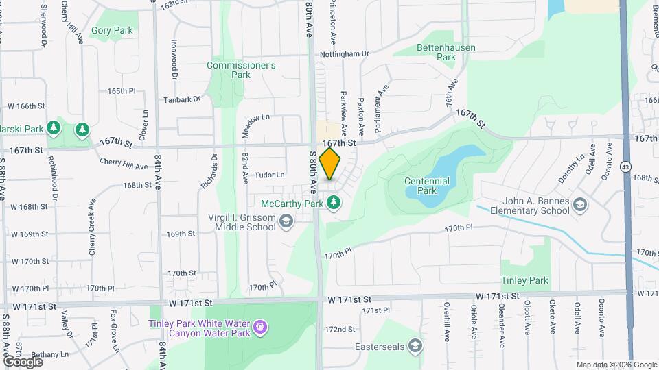 7932 Paxton Ave Map and Location Details