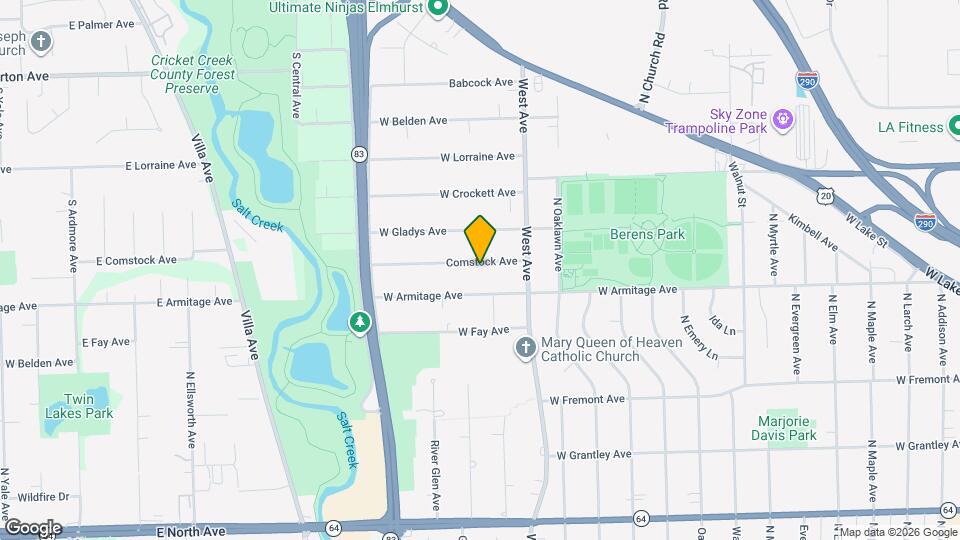 566 Comstock Ave Map and Location Details