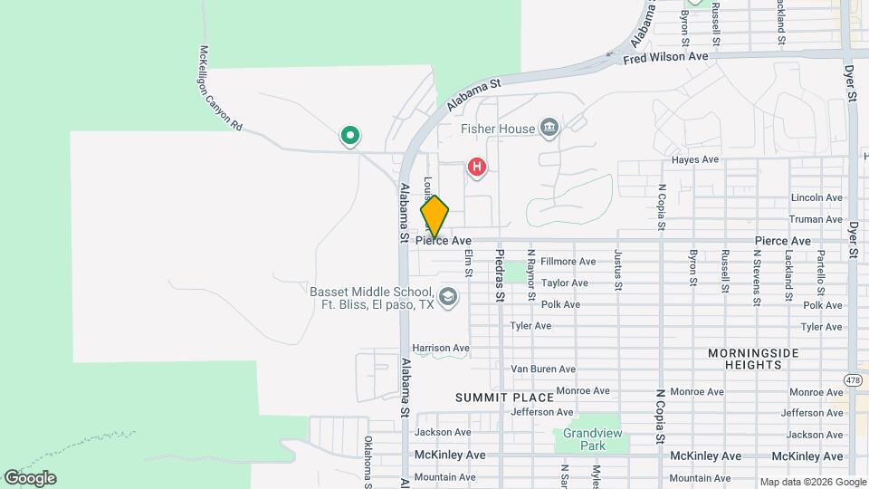 2616 Pierce Ave Map and Location Details