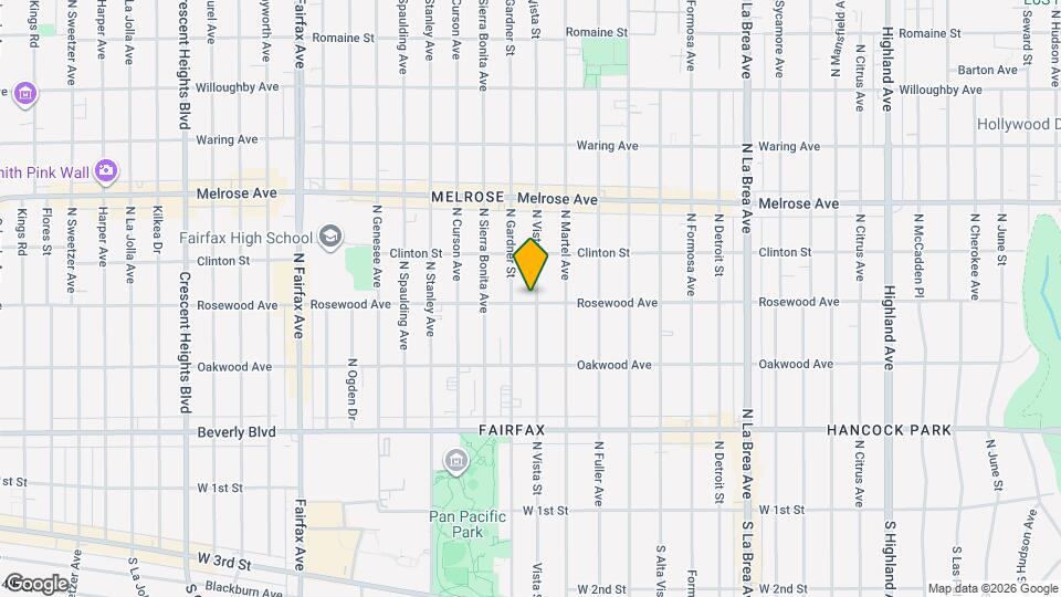 503 N Vista St Map and Location Details