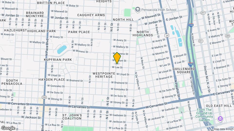 1400 N D St Mapa y Detalles de la Ubicación