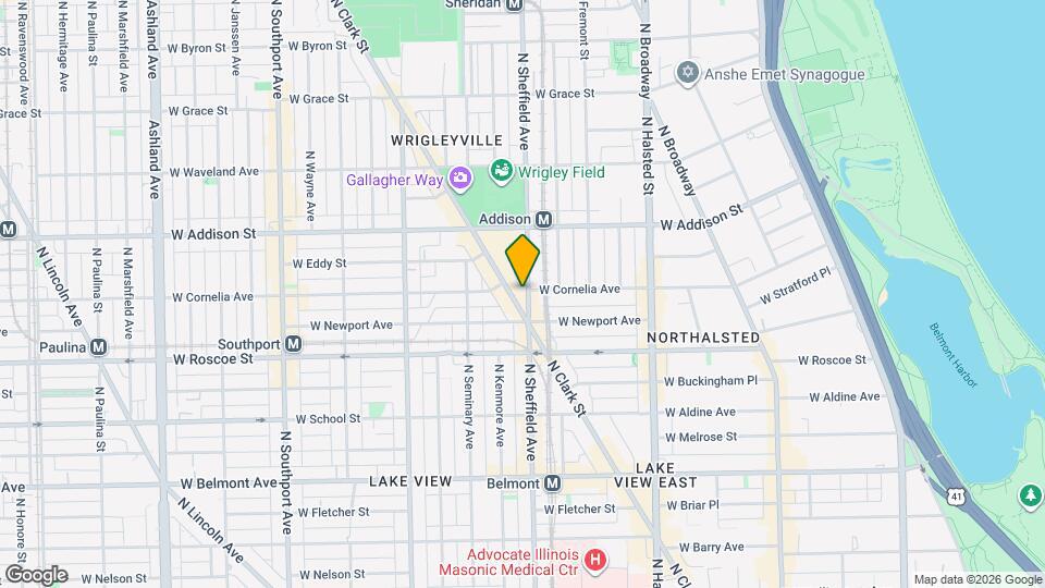 3456 N Sheffield Map and Location Details