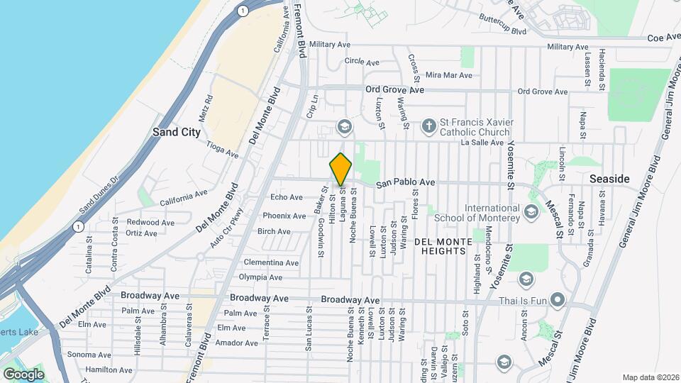 1779 Laguna St Map and Location Details