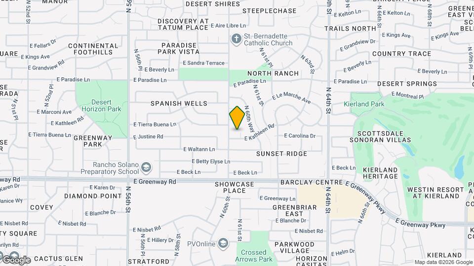 15650 N 60th Pl Map and Location Details