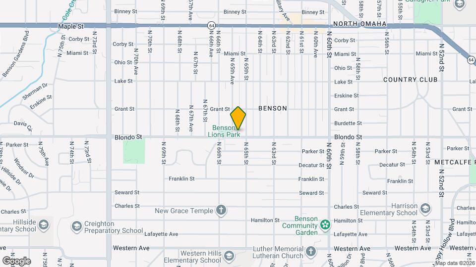 6514 Blondo St Mapa y Detalles de la Ubicación