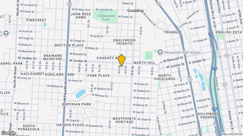 1012 W Hernandez St Map and Location Details