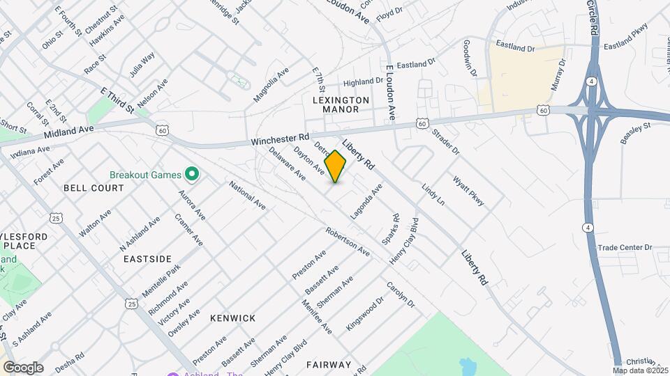 410 Dallas Ave Map and Location Details